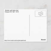 Brievenbus Britse muur Briefkaart (Achterkant)