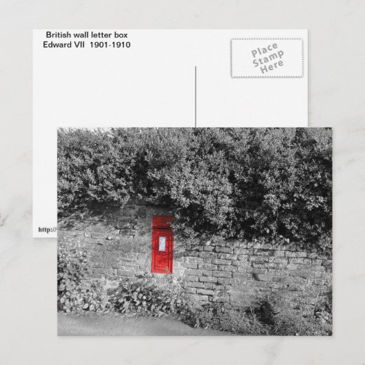 Brievenbus Britse muur Briefkaart (Voorkant / Achterkant)