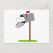 Brievenbus en brief briefkaart (Voorkant)