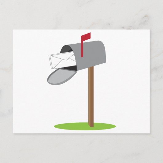 Brievenbus en brief briefkaart (Voorkant)