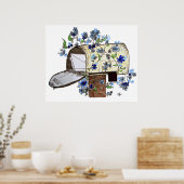 Brievenbus met briefpostbus art poster (Keuken)