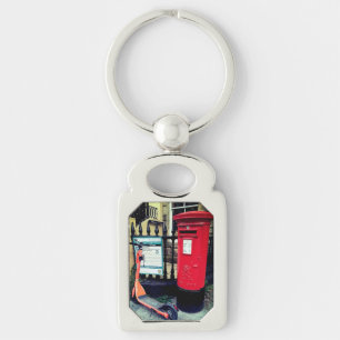 Brievenbus, met scooter sleutelhanger