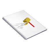 Brievenbus met vliegletters notitieboek (Rechterzijde)