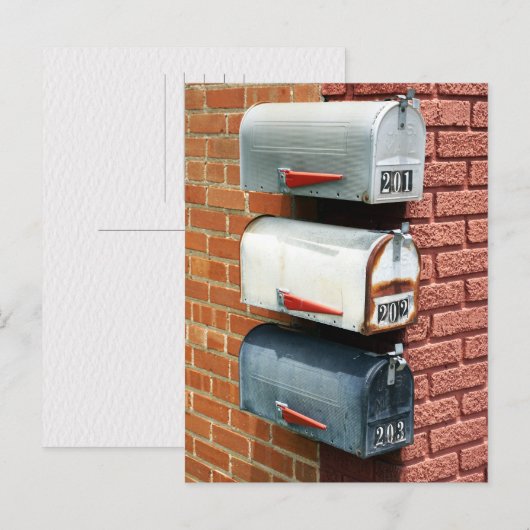 BRIEVENBUS POSTBUS POSTCROSSING BRIEFKAART (Voorkant / Achterkant)