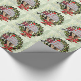 Brievenbus van Groeten van het seizoen met grote o Cadeaupapier