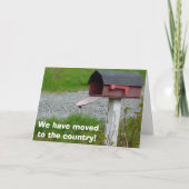 Brievenbus van het Land van de adreswijziging De Aankondiging (Voorkant)