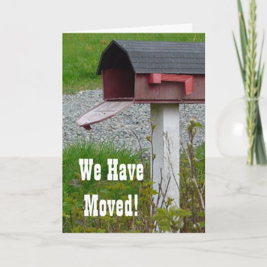 Brievenbus van het Land van de adreswijziging De Aankondiging (Voorkant)