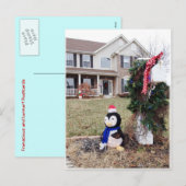 brievenbus voor kersttijd feestdagenkaart (Voorkant / Achterkant)