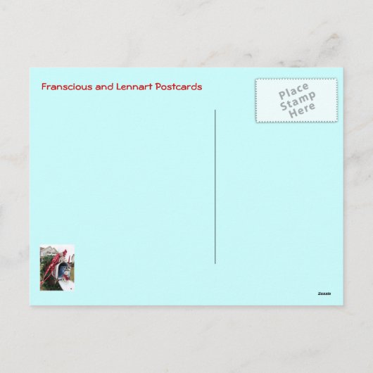 brievenbus voor kersttijd feestdagenkaart (Achterkant)