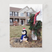 brievenbus voor kersttijd feestdagenkaart (Voorkant)