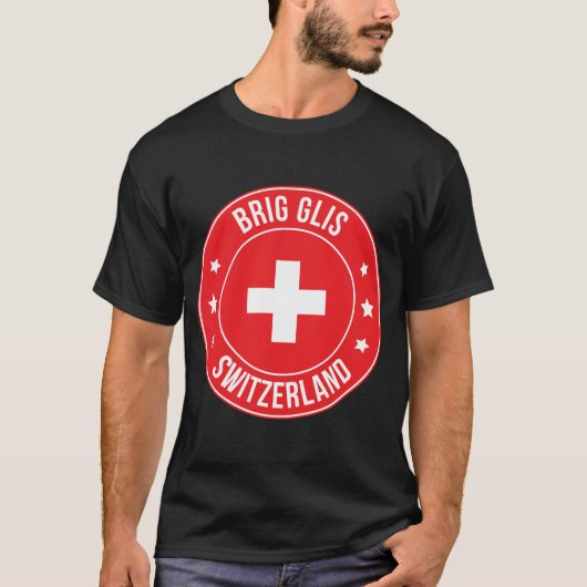 Brig Glis, Zwitserland Stad T-shirt (Voorkant)