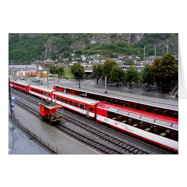 Brig station in Zwitserland (Voorkant Horizontaal)