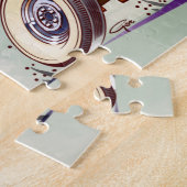 Brigade botten - Bulldog in Hot Rod - Cartoon Legpuzzel (Zijkant)