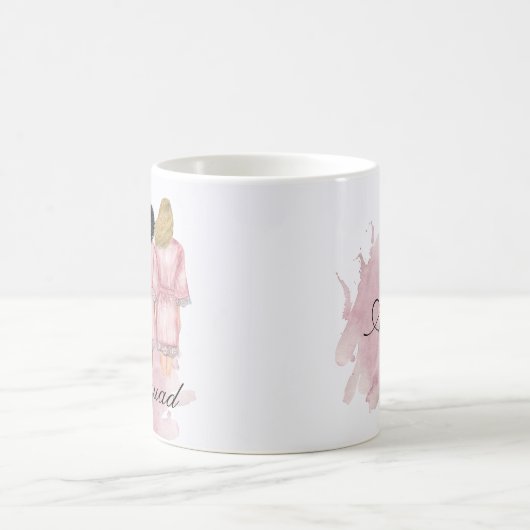 brigade - brigade bloeit bruidebruine bruidrobots  koffiemok (Center)