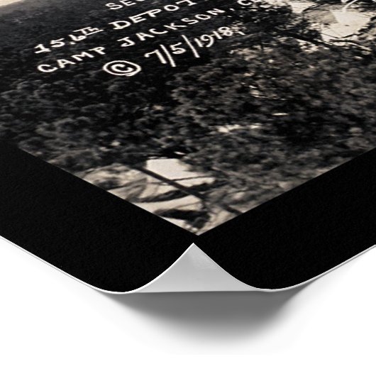 Brigade Camp Jackson Foto 1918 Poster (Hoek)