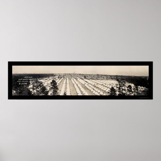 Brigade Camp Jackson Foto 1918 Poster (Voorkant)