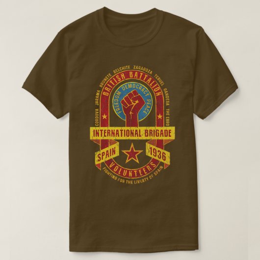 Brigade-generaal Brits bataljon T-shirt (Design voorkant)