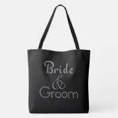Brigade-relen en aangepaste achtergrondkleur tote bag (Achterkant)