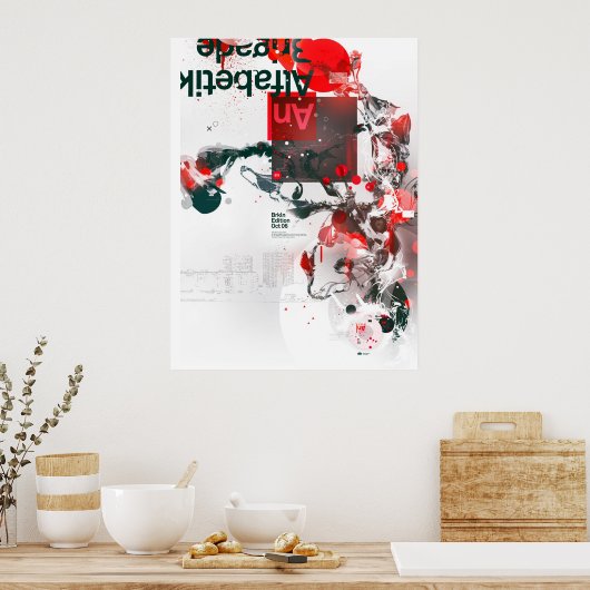 Brigade van Alfabetik Poster (Keuken)