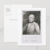 Brigadegeneraal Daniel Morgan (1736-1802) engrav Briefkaart (Voorkant / Achterkant)