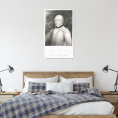 Brigadegeneraal Daniel Morgan (1736-1802) engrav Canvas Afdruk (Insitu (Slaapkamer))