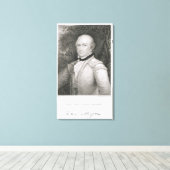 Brigadegeneraal Daniel Morgan (1736-1802) engrav Canvas Afdruk (Insitu (Houten vloer))