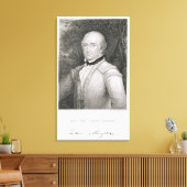 Brigadegeneraal Daniel Morgan (1736-1802) engrav Canvas Afdruk (Insitu (Woonkamer))