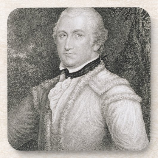 Brigadegeneraal Daniel Morgan (1736-1802) engrav Onderzetter (Voorkant)