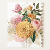 brigadegeneraal & gouden rozen gepersonaliseerde planner (Achterkant)