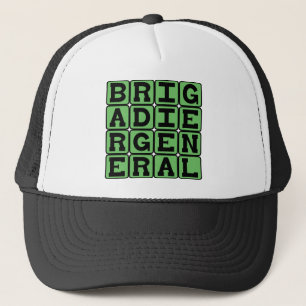 Brigadegeneraal, militair leider trucker pet