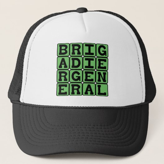 Brigadegeneraal, militair leider trucker pet (Voorkant)
