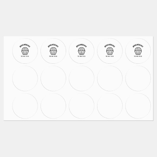 Brigadeiro weg labels (Vel)