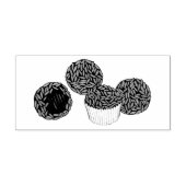 Brigadeiros Braziliaanse Chocolade Truffels Desser Rubberstempel (Afrduk)
