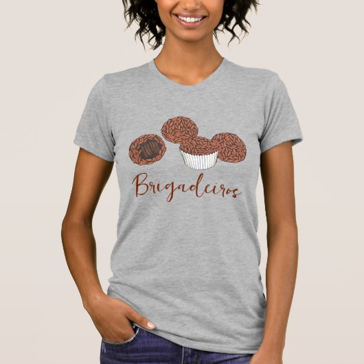 Brigadeiros Braziliaanse Chocolade Truffels Desser T-shirt (Voorkant)