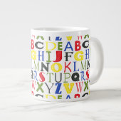 Brigadekleurige brieven van Megan Meagher Grote Koffiekop (Voorkant rechts)