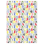 Brigadekleurige brieven van Megan Meagher Klembord (Achterkant)