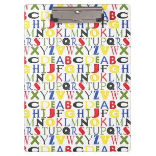 Brigadekleurige brieven van Megan Meagher Klembord