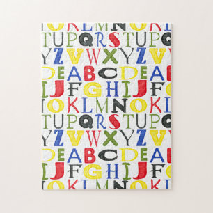 Brigadekleurige brieven van Megan Meagher Legpuzzel