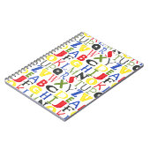 Brigadekleurige brieven van Megan Meagher Notitieboek (Linkerzijde)