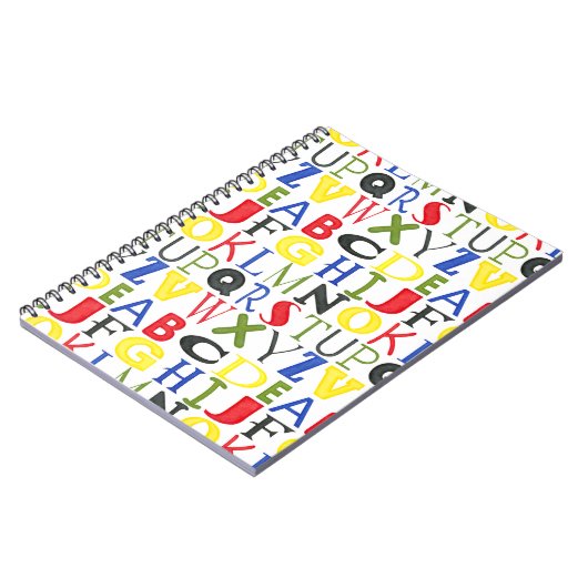 Brigadekleurige brieven van Megan Meagher Notitieboek (Linkerzijde)