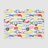 Brigadekleurige brieven van Megan Meagher Tissuepapier (Voorkant)