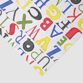 Brigadekleurige brieven van Megan Meagher Tissuepapier (Detail)