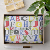 Brigadekleurige brieven van Megan Meagher Tissuepapier (Geschenk)