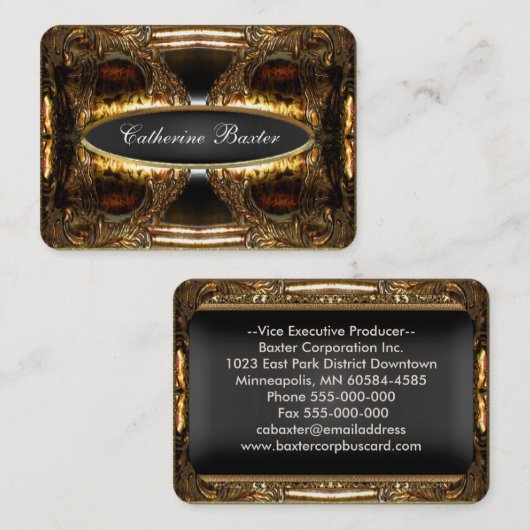 Brigadere Elegant Professional Visitekaartje (Voorkant / Achterkant)