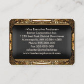 Brigadere Elegant Professional Visitekaartje (Achterkant)