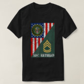 Brigadier eerste klas van het leger in ruste t-shirt (Design voorkant)