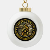 Brigadier-generaal Kerstmis Keramische Bal Ornament (Voorkant)