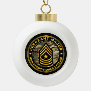 Brigadier-generaal Kerstmis Keramische Bal Ornament