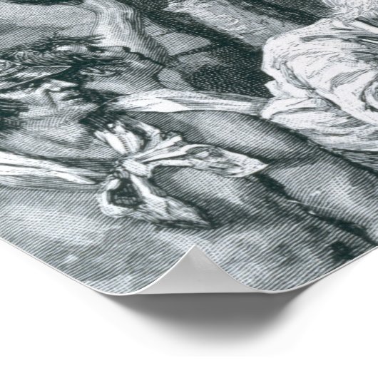 Brigadier Jasper bij de slag om Fort Moultrie Poster (Hoek)