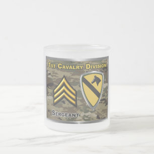 brigadier van de afdeling Cavalry Matglas Koffiemok
